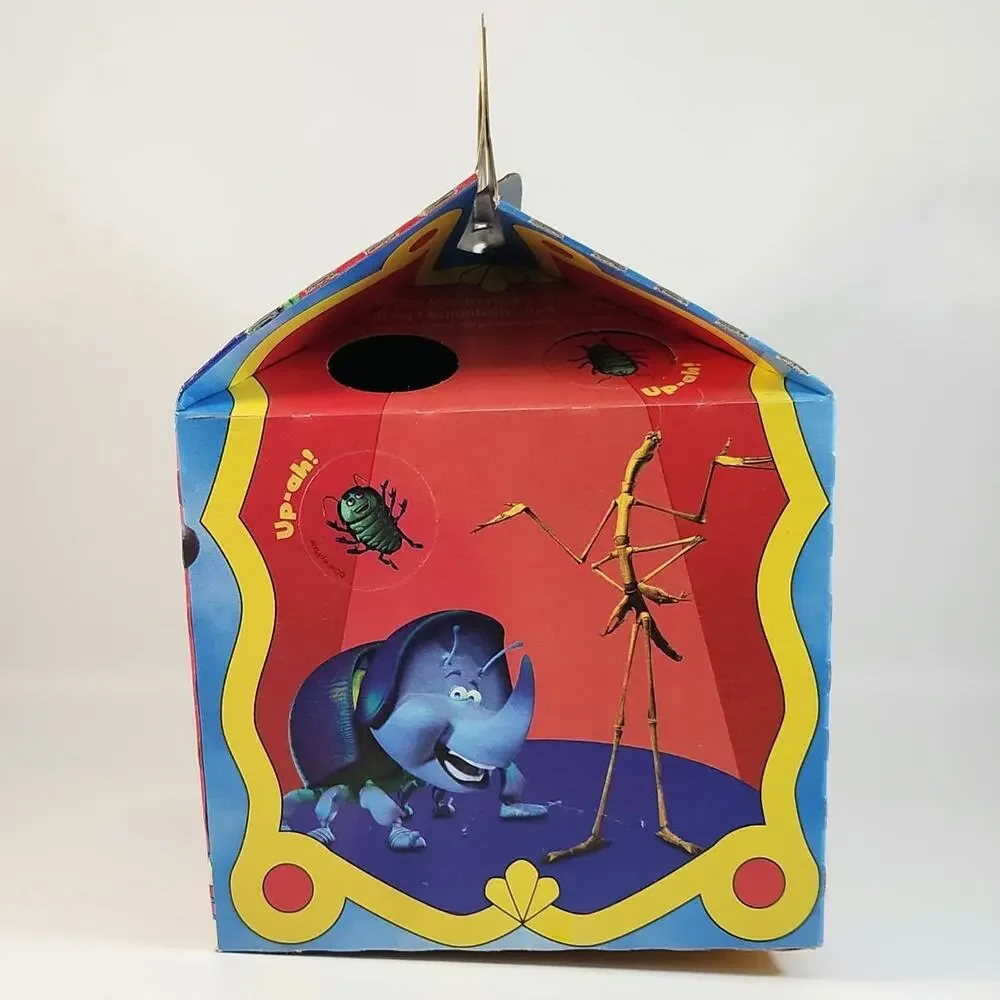 Vintage 1998 McDonald’s Happy Meal Box – Disney Pixar A Bug’s Life Circus Theme